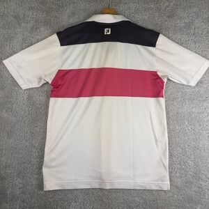 FootJoy FJ Athletic Fit Mens Performance‎ Polo Shirt White Size Medium
